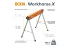 Schéma de présentation du Chevalet de Sciage BORA Workhorse X