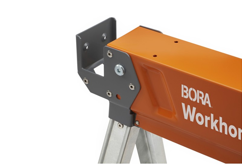 La structure en acier robuste du chevalet de sciage BORA Workhorse XT. La structure en acier robuste du chevalet de sciage BORA Workhorse XT.