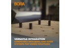 Intégration polyvalente : compatible avec les systèmes de guidage de scie BORA pour des solutions variées