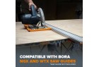 Compatible avec les guides de scie BORA NGX et WTX Compatible avec les guides de scie BORA NGX et WTX