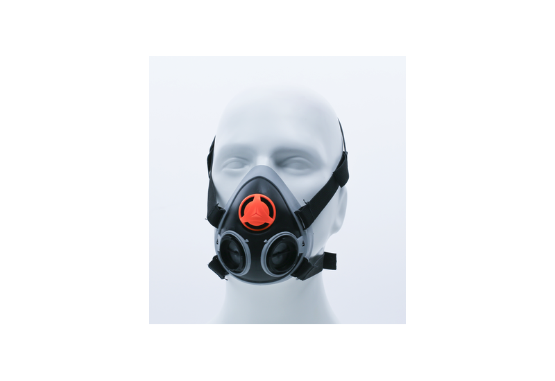 DELTA PLUS - Demi masque avec raccord de filtre - TPE - Taille M/L - Couleur Noir-Gris DELTA PLUS - Demi masque avec raccord de filtre - TPE - Taille M/L - Couleur Noir-Gris