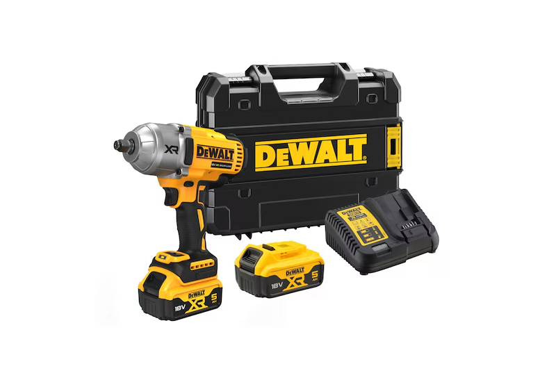 Photo HD sur fond blanc du pack Boulonneuse ½” XR 18 V brushless DEWALT