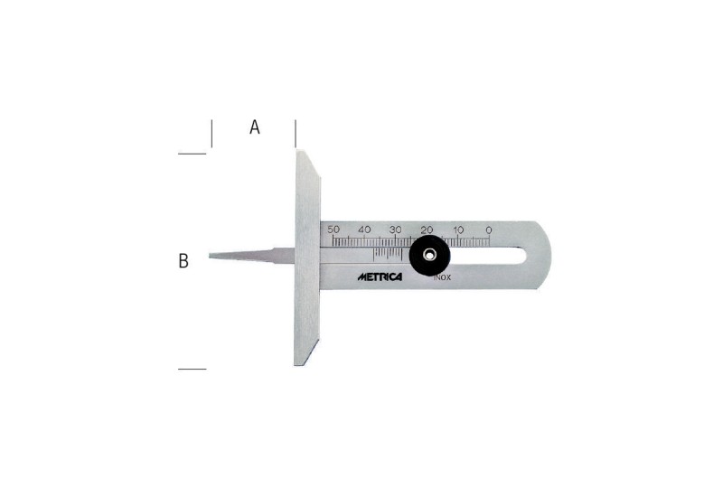 Jauge de profondeur pneus 25-90 mm en acier inox