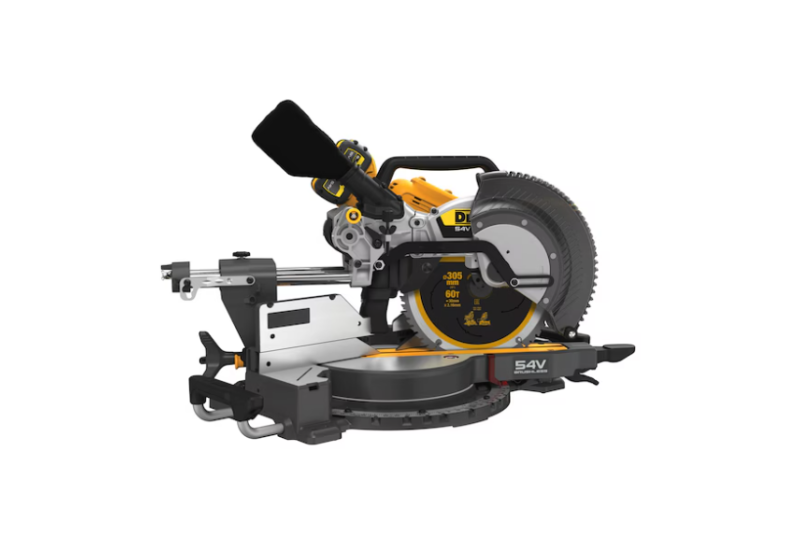 Détail du moteur brushless de la scie à onglets XR FLEXVOLT pour une durabilité accrue. Détail du moteur brushless de la scie à onglets XR FLEXVOLT pour une durabilité accrue.