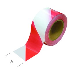 Ruban de signalisation METRICA 60132 rouge et blanc