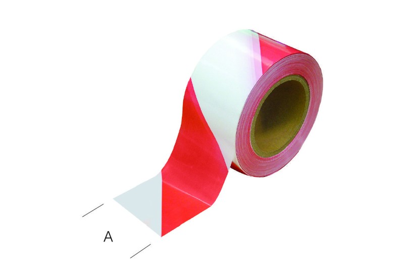 Ruban de signalisation METRICA 60132 rouge et blanc