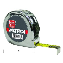 Mètre ruban METRICA 38182 chromé modèle de poche 2 m