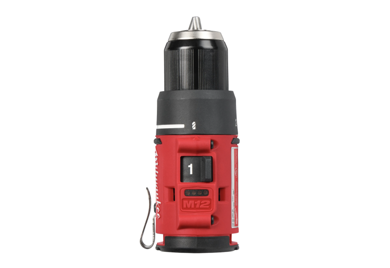 Détail du mandrin de 10 mm de la perceuse M12. Détail du mandrin de 10 mm de la perceuse M12.