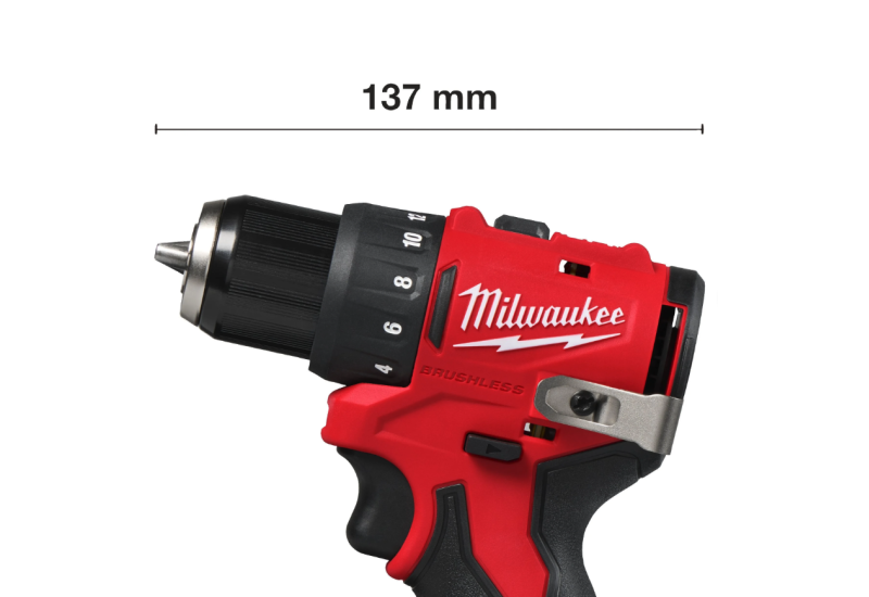 MILWAUKEE - M12 BLDDRC-0 - Perceuse-Visseuse Brushless 10 mm, 12V, sans batterie, 40Nm. MILWAUKEE - M12 BLDDRC-0 - Perceuse-Visseuse Brushless 10 mm, 12V, sans batterie, 40Nm.