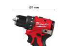 MILWAUKEE - M12 BLDDRC-0 - Perceuse-Visseuse Brushless 10 mm, 12V, sans batterie, 40Nm.