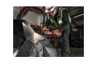 La meuleuse d'angle professionnelle Milwaukee M18 FUEL prête à l'emploi.