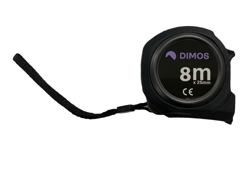 DIMOS - Mètre ruban L 8m double graduation - Réf: 155609