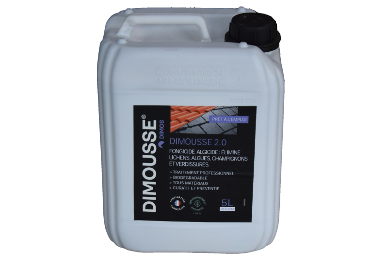 DIMOS - DIMOUSSE 2.0 Prêt à l'emploi- anti-verdissures - bidon de 5 litres