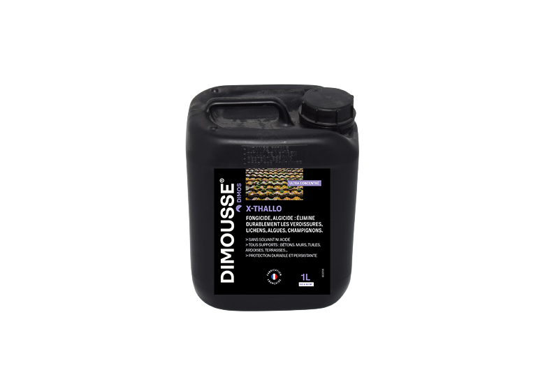 DIMOS - DIMOUSSE concentré X-THALLO anti-mousses , algues, lichens- bidon de 1 litre