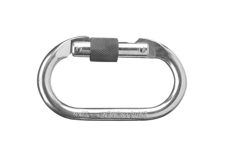 Détail terminaison boucle cossée cousue du support d'assurage Delta Plus AN430 corde tressée 30 m avec contrepoids intégré