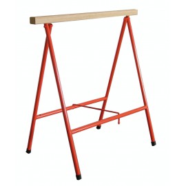 Mondelin 113000 : Tréteau Pliant Professionnel avec Poutre Bois 80cm