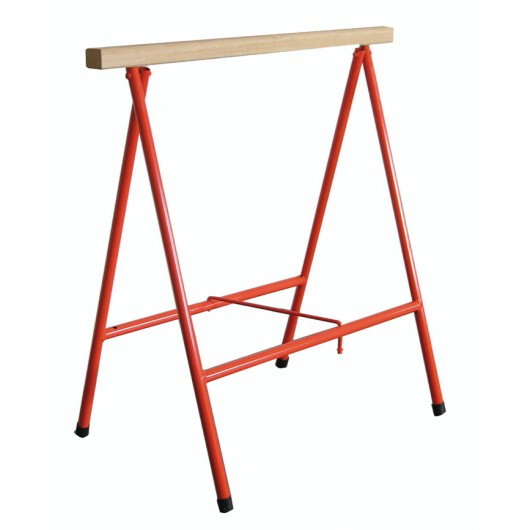 Mondelin 113000 : Tréteau Pliant Professionnel avec Poutre Bois 80cm