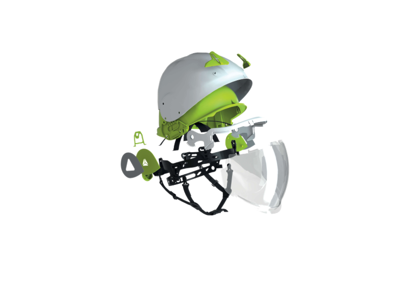 DELTA PLUS - Casque de chantier double coque, équipé d'une visière, contre les arcs électriques DELTA PLUS - Casque de chantier double coque, équipé d'une visière, contre les arcs électriques