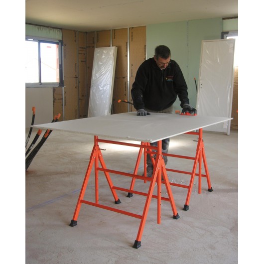 Mondelin Tréteau Réglable Poutre Bois : Support Professionnel 1T Made in France