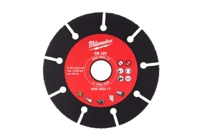 Disque Carbure 125mm Milwaukee pour Bois, Placo & Plastique Disque Carbure 125mm Milwaukee pour Bois, Placo & Plastique