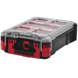 Milwaukee PACKOUT Organiseur Compact IP65 - Durabilité Chantier -  117 x 249 x 386 mm