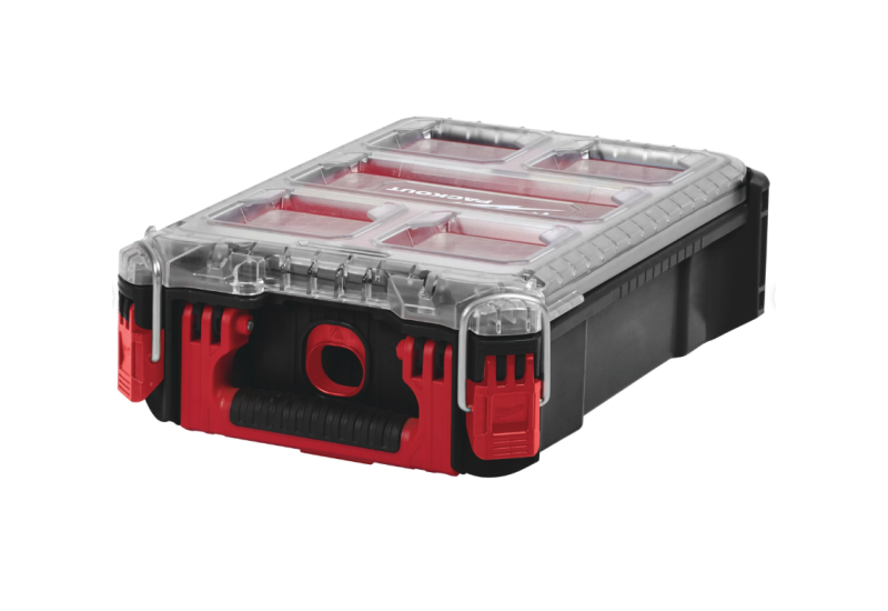 Milwaukee PACKOUT Organiseur Compact IP65 - Durabilité Chantier -  117 x 249 x 386 mm