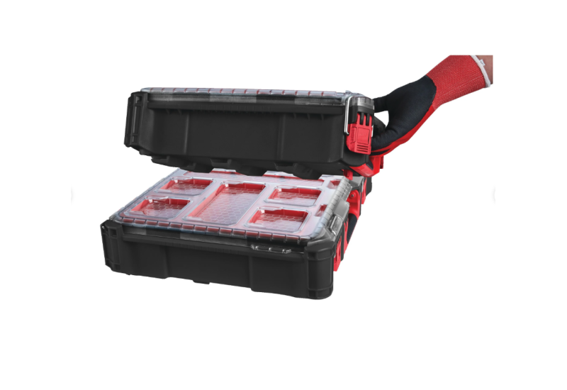 Organiseur Milwaukee PACKOUT Compact Slim pour artisans pros -  64 x 249 x 411 mm Organiseur Milwaukee PACKOUT Compact Slim pour artisans pros -  64 x 249 x 411 mm