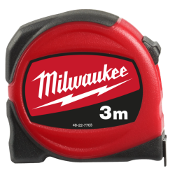 Mètre Ruban Slim Milwaukee 3m - Compact et Renforcé (48-22-7703)