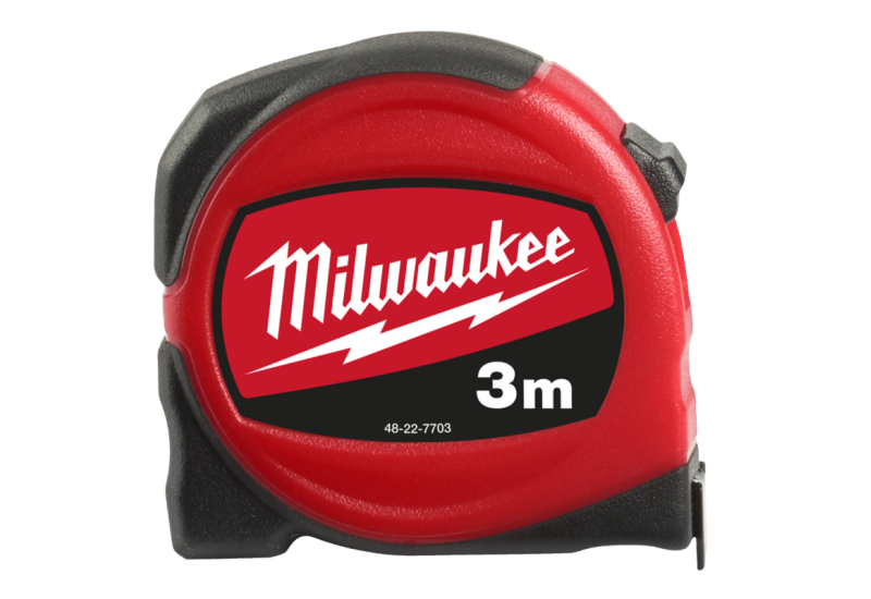 Mètre Ruban Slim Milwaukee 3m - Compact et Renforcé (48-22-7703) Mètre Ruban Slim Milwaukee 3m - Compact et Renforcé (48-22-7703)