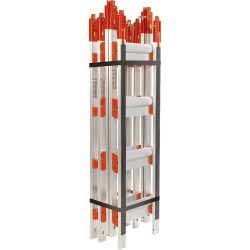 CENTAURE - Échelle de toit aluminium 6,60m - entraxe 330mm - avec crochet de faitage