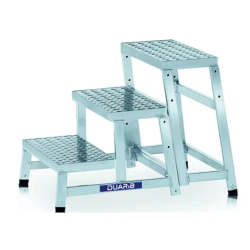 DUARIB - Marchepied MODULO STEP - 3 marches - hauteur de travail maximum : 2.60m - aluminium