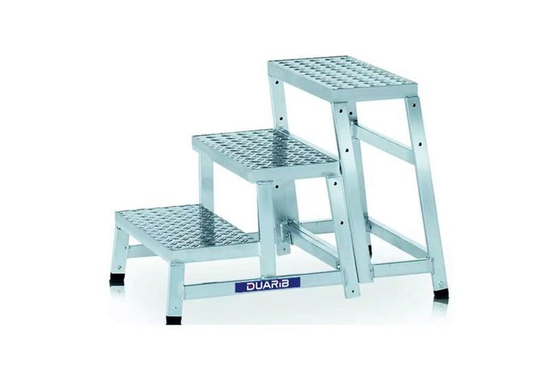 DUARIB - Marchepied MODULO STEP - 3 marches - hauteur de travail maximum : 2.60m - aluminium DUARIB - Marchepied MODULO STEP - 3 marches - hauteur de travail maximum : 2.60m - aluminium