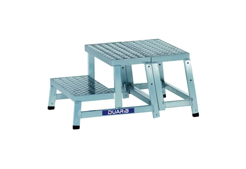 DUARIB - Marchepied MODULO STEP - 2 marches XL - hauteur de travail maximum : 2.40m - aluminium DUARIB - Marchepied MODULO STEP - 2 marches XL - hauteur de travail maximum : 2.40m - aluminium