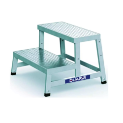 DUARIB - Marchepied MODULO STEP - 2 marches - hauteur de travail maximum : 2.40m - aluminium
