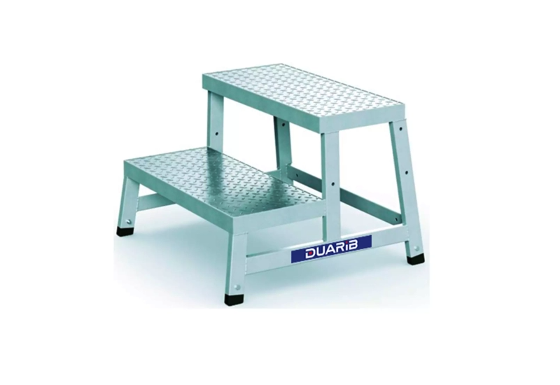 DUARIB - Marchepied MODULO STEP - 2 marches - hauteur de travail maximum : 2.40m - aluminium DUARIB - Marchepied MODULO STEP - 2 marches - hauteur de travail maximum : 2.40m - aluminium