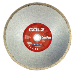 Disque GÖLZ CeraFast Ø200mm coupe parfaite Faïence & Grès Cérame - Alésage: 25,4mm