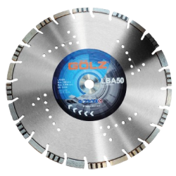 Disque Diamant GOLZ LBA50 ø350 - Performance Mixte Béton/Asphalte - Alésage: 20 mm