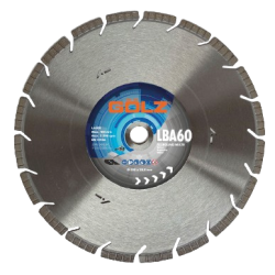 Disque Diamant GOLZ LBA60 ø300 – Polyvalent Béton & Asphalte Pro - Alésage: 25,4 mm
