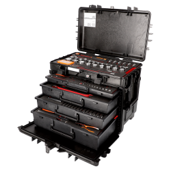 kit outils BAHCO 4750RCWD4FF1 mallette à outils rigide 162 pièces roulettes