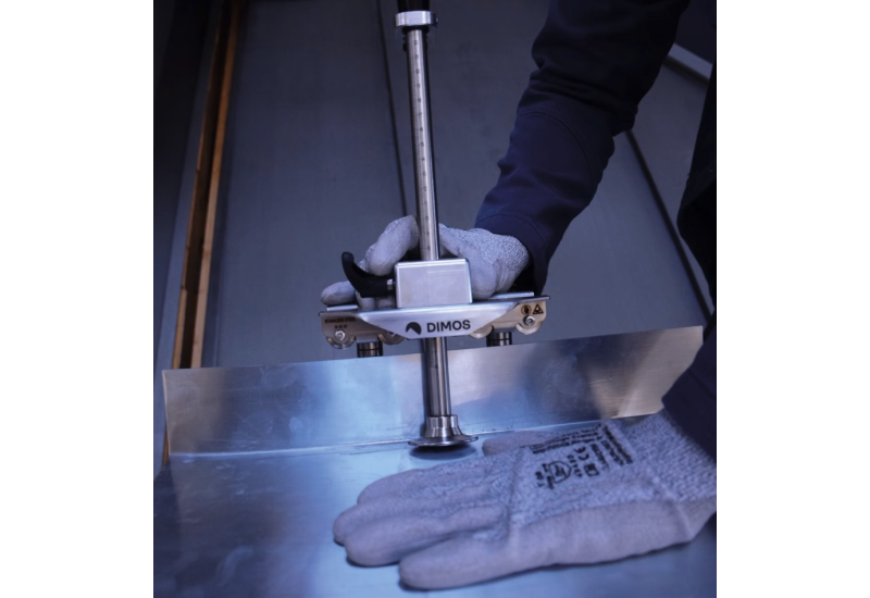 Plieuse à galets B19.2 - 2 bras - 220mm - avec évaseur Ø80mm - DIMOS