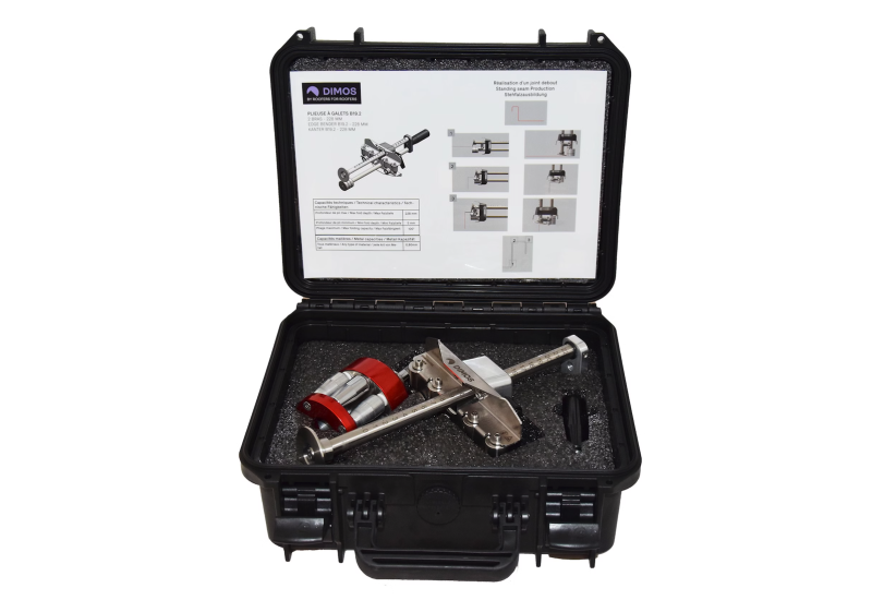 Plieuse à galets B19.2 - 2 bras - 220mm - avec évaseur Ø80mm - DIMOS