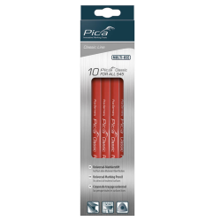 Crayon Universel Triangulaire PICA 23cm (x10) pour Artisans