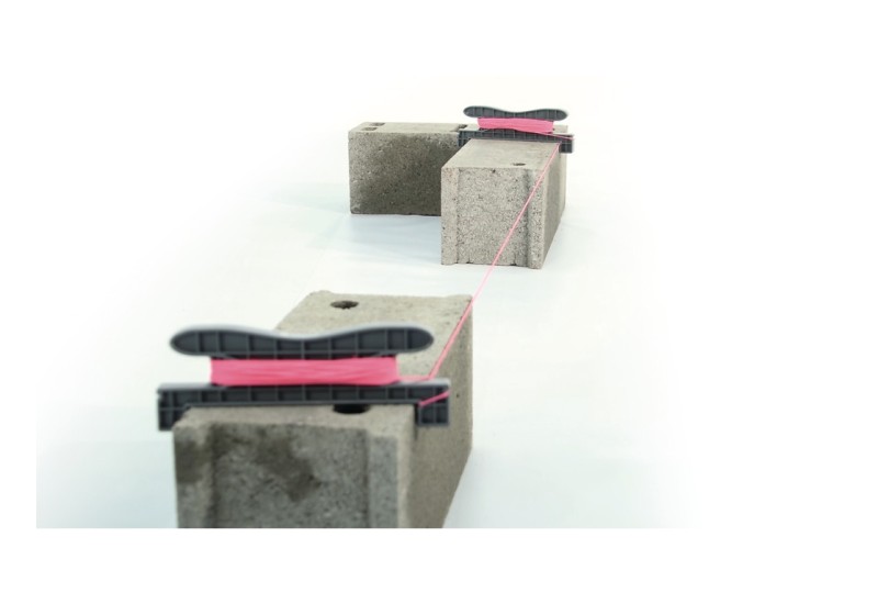 Taliaplast Kordo 375mm : Cordeau d'Alignement pour Maçonnerie Précis - Drisse fluo rose 1,5mmx20m