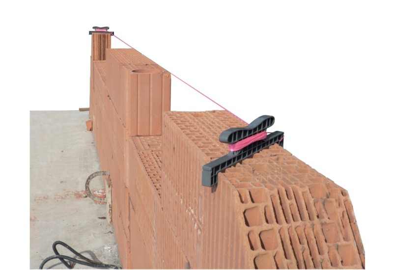 Taliaplast Kordo 375mm : Cordeau d'Alignement pour Maçonnerie Précis - Drisse fluo rose 1,5mmx20m