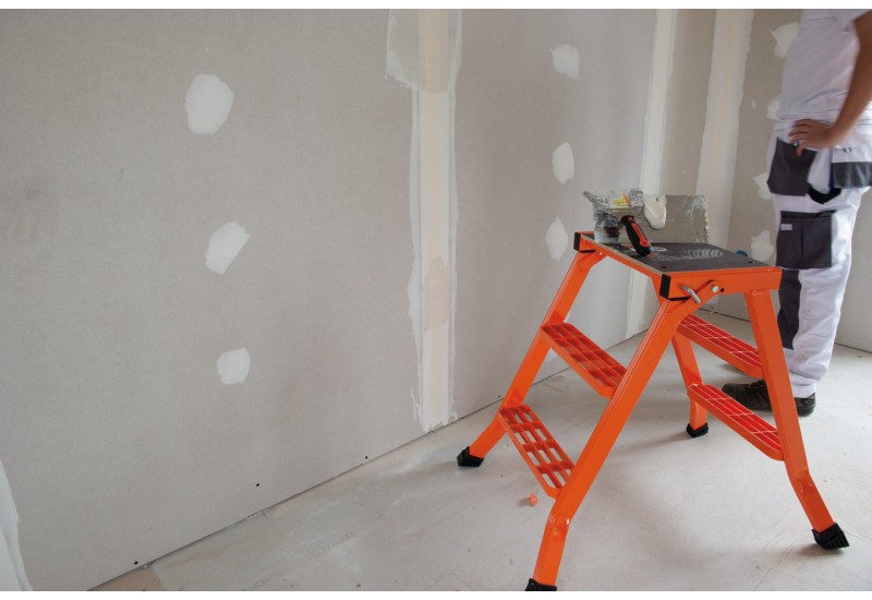 Mondelin LESCABO : Marchepied Pliant Aluminium 3 Marches (70cm) - Ultra-Robuste & Made in France