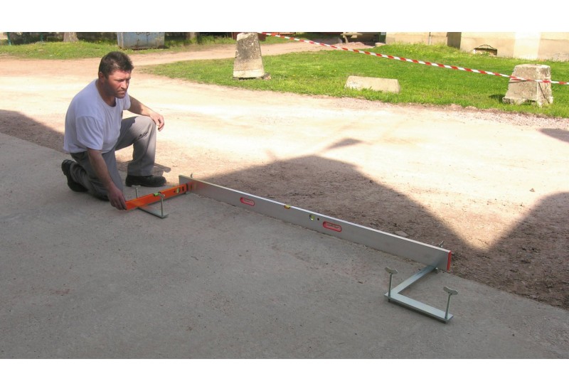 Paire de platines arasement, construction collée