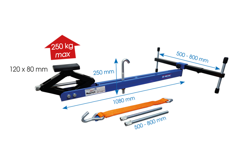 KING TONY - Traverse support moteur 45-70cm - 250kg pour Maintenance Sûre