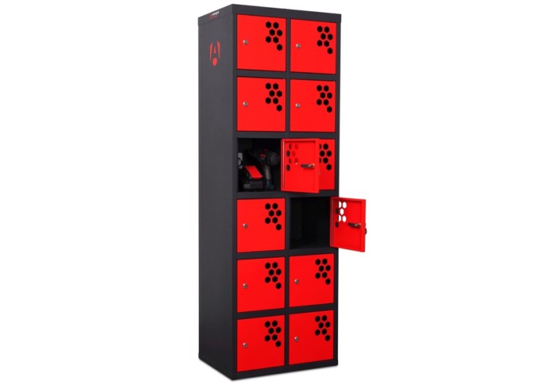 Armorgard PowerStation PWS12K-EU : Casier de Charge 12 Portes Sécurisées