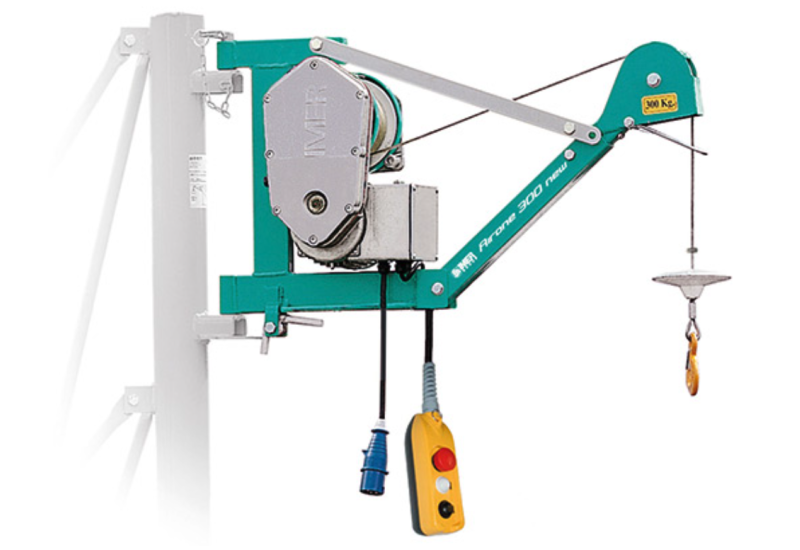IMER AIRONE 300 New : Élévateur 300kg avec Potence Télescopique