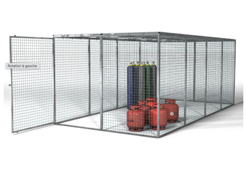 Armorgard Gorilla Gas Cage GGC14 : Stockage Gaz XXL Modulaire & Galvanisé